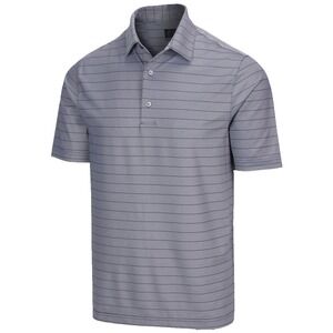 Greg Norman Golf Polo Shirt L Freedom Micro Pique Stripe Short Sleeve mens Large